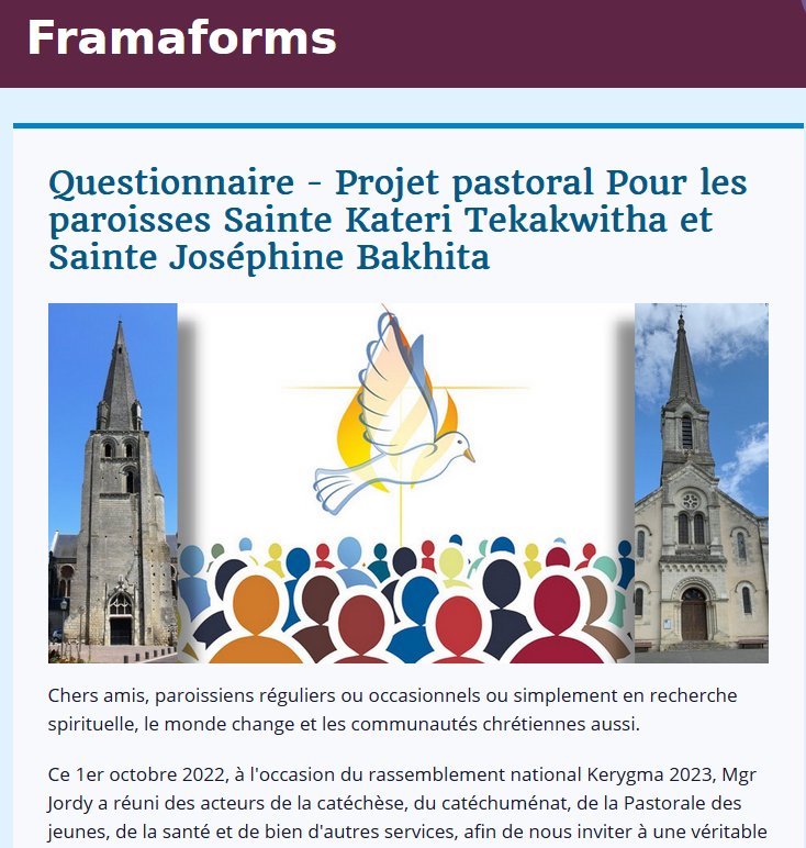 Pour renouveller notre projet paroissial ...