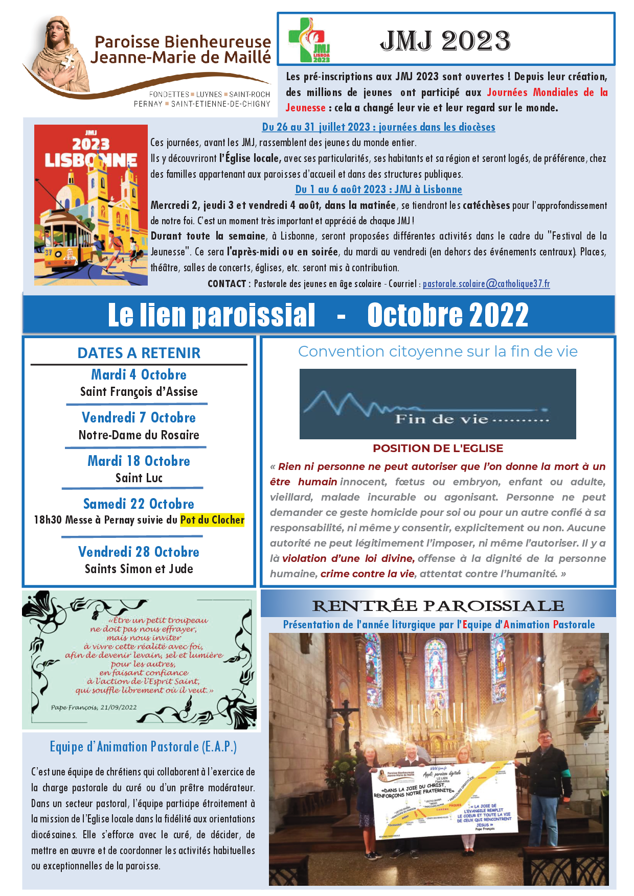 Flash infos - Samedi 1er octobre 2022