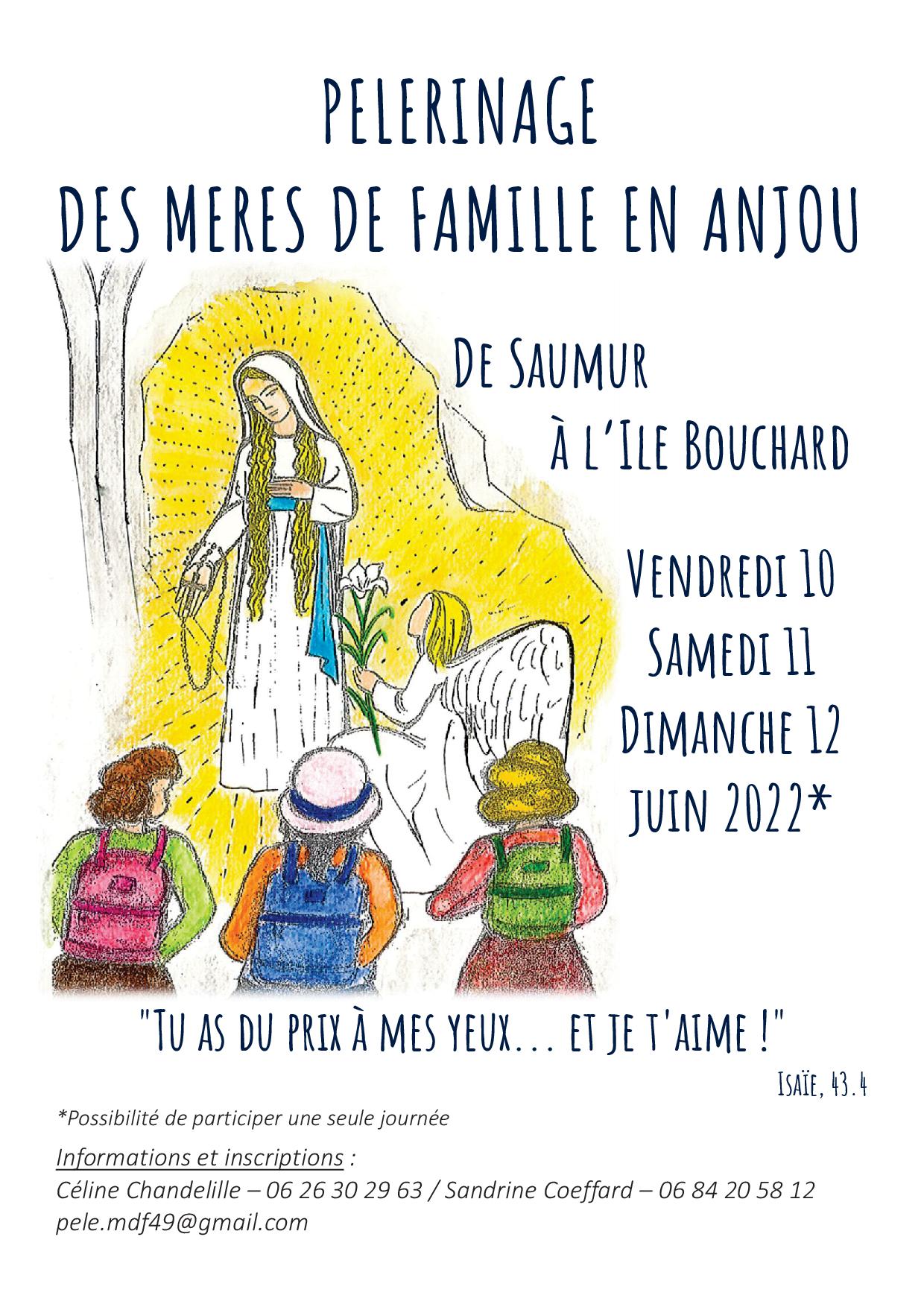 Pèlerinage des mères de famille en Anjou